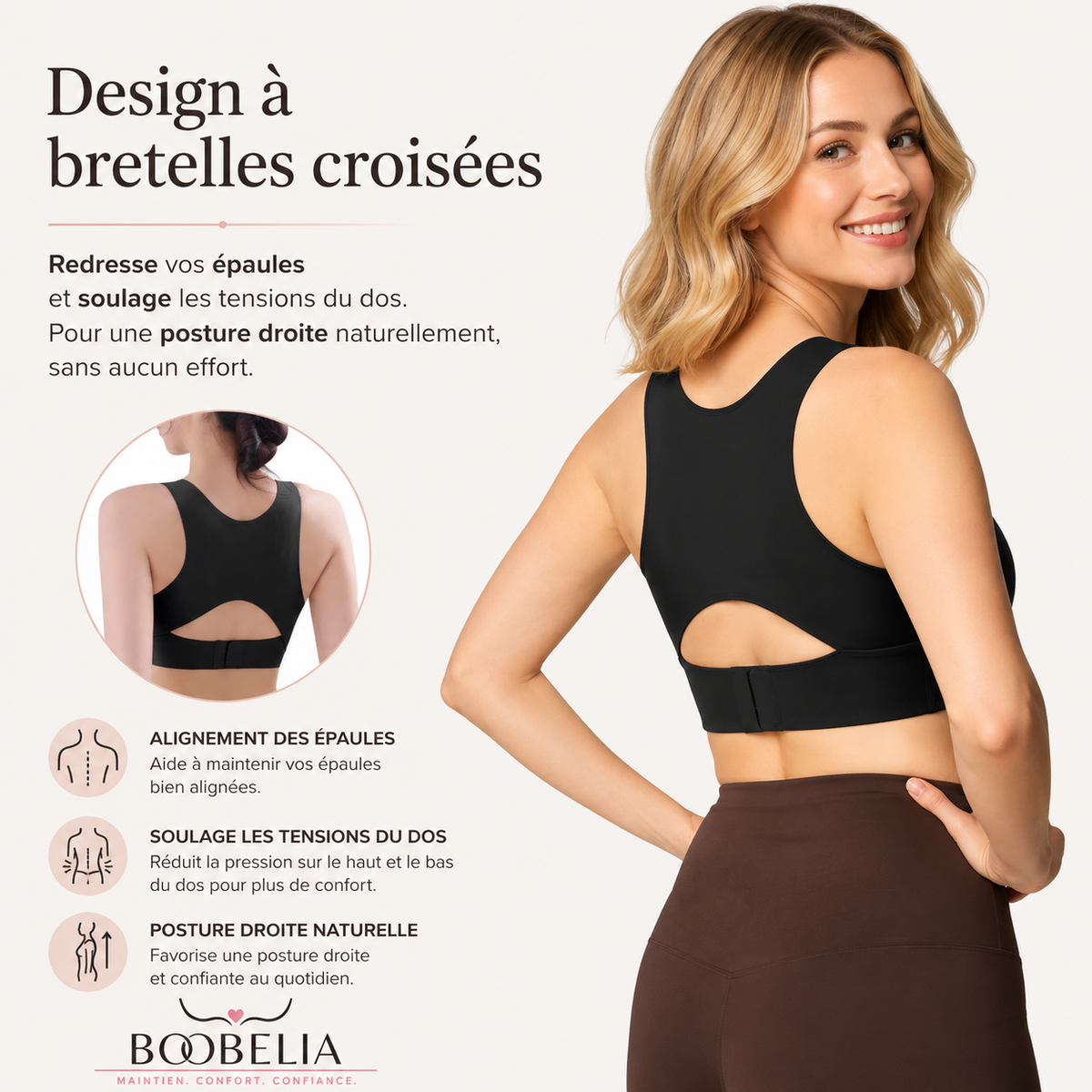 Soutien-gorge correcteur de posture Boobelia