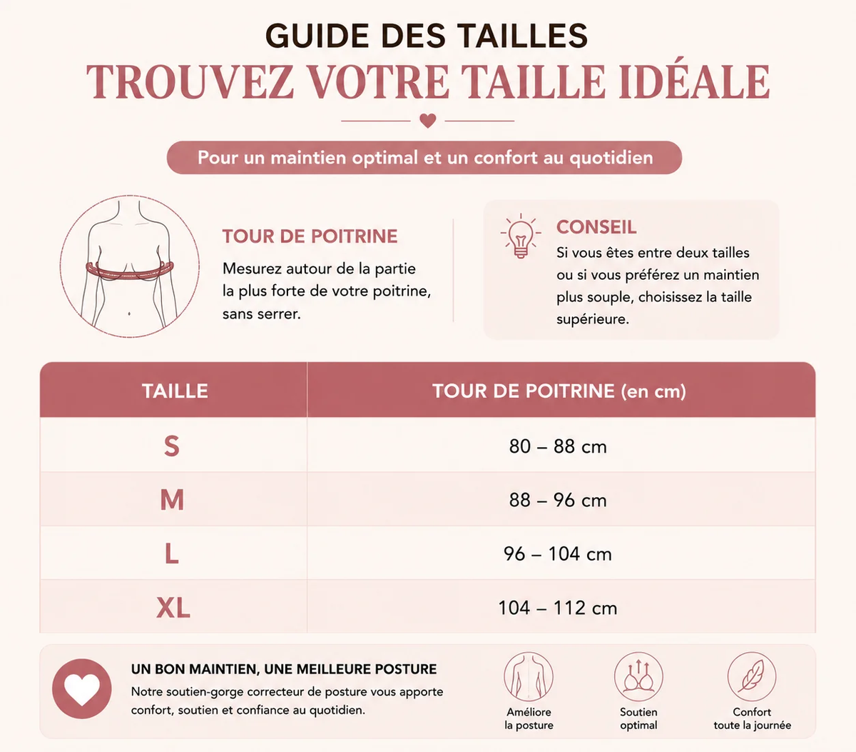 Soutien-gorge correcteur de posture Boobelia